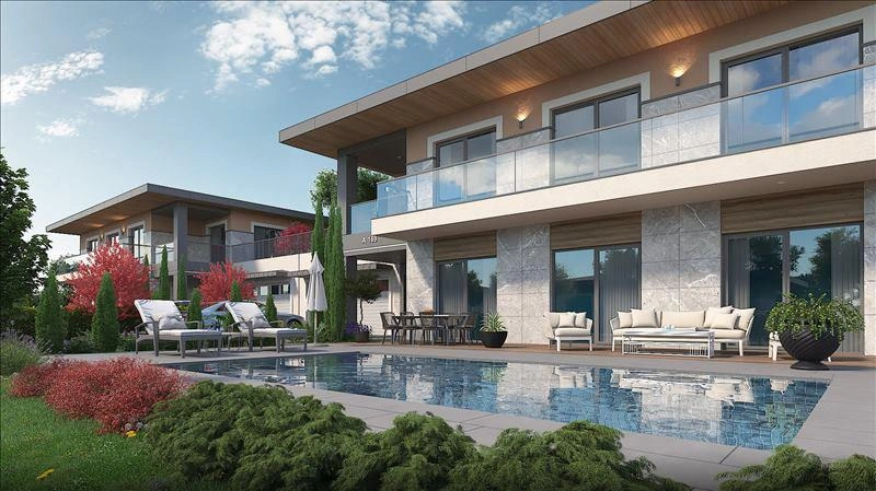 فلل في مجمع سكني حديث في إسطنبول، تركيا