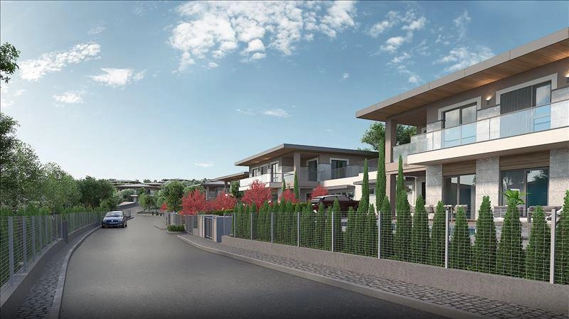 Villas in a modern residential complex in Istanbul, Turkiye
