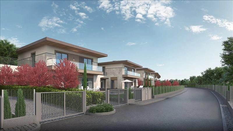 Villas in a modern residential complex in Istanbul, Turkiye