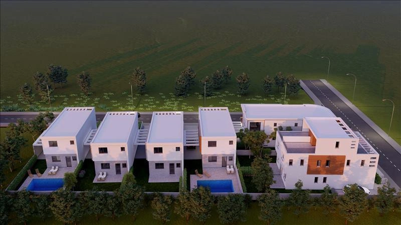 塞浦路斯帕福斯住宅社区内的别墅