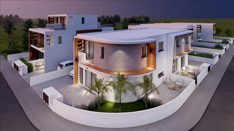 塞浦路斯帕福斯住宅社区内的别墅