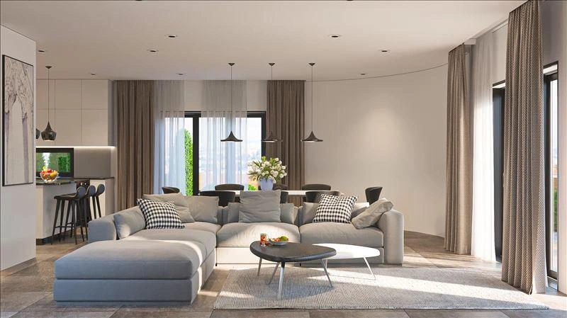 塞浦路斯帕福斯住宅社区内的别墅