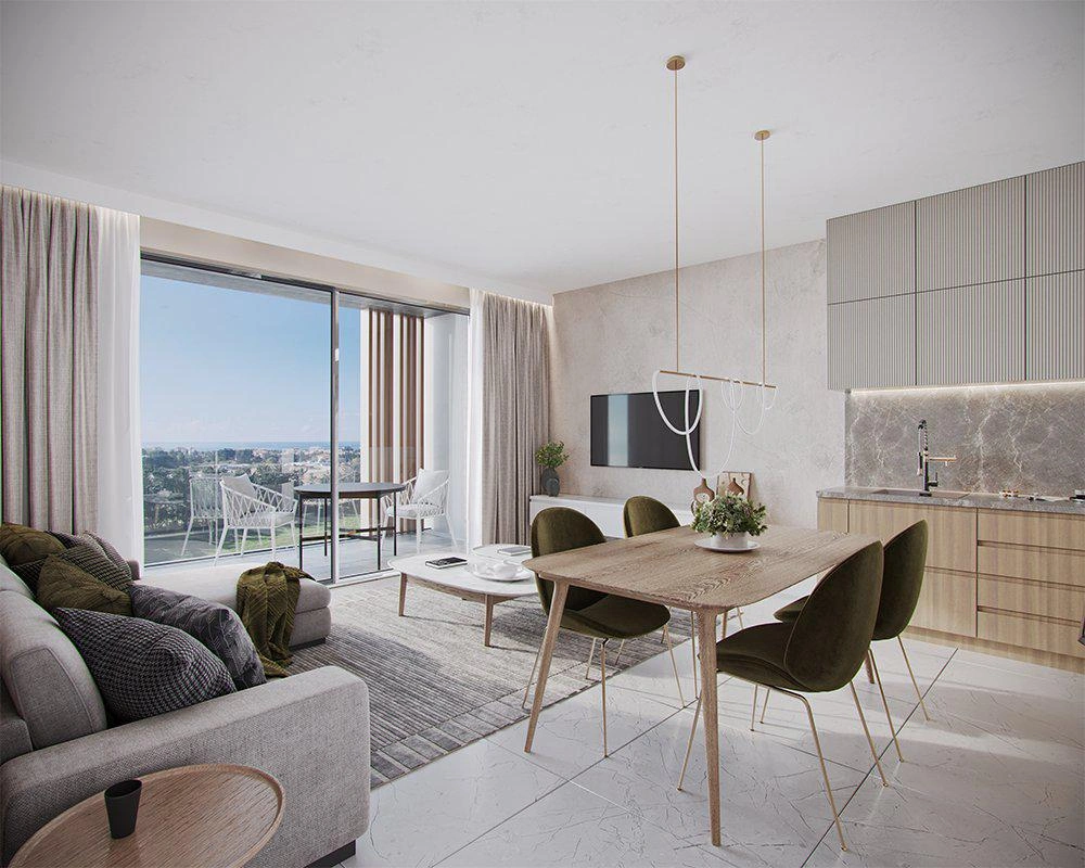 Apartments in a modern residential complex in Paphos, Cyprus