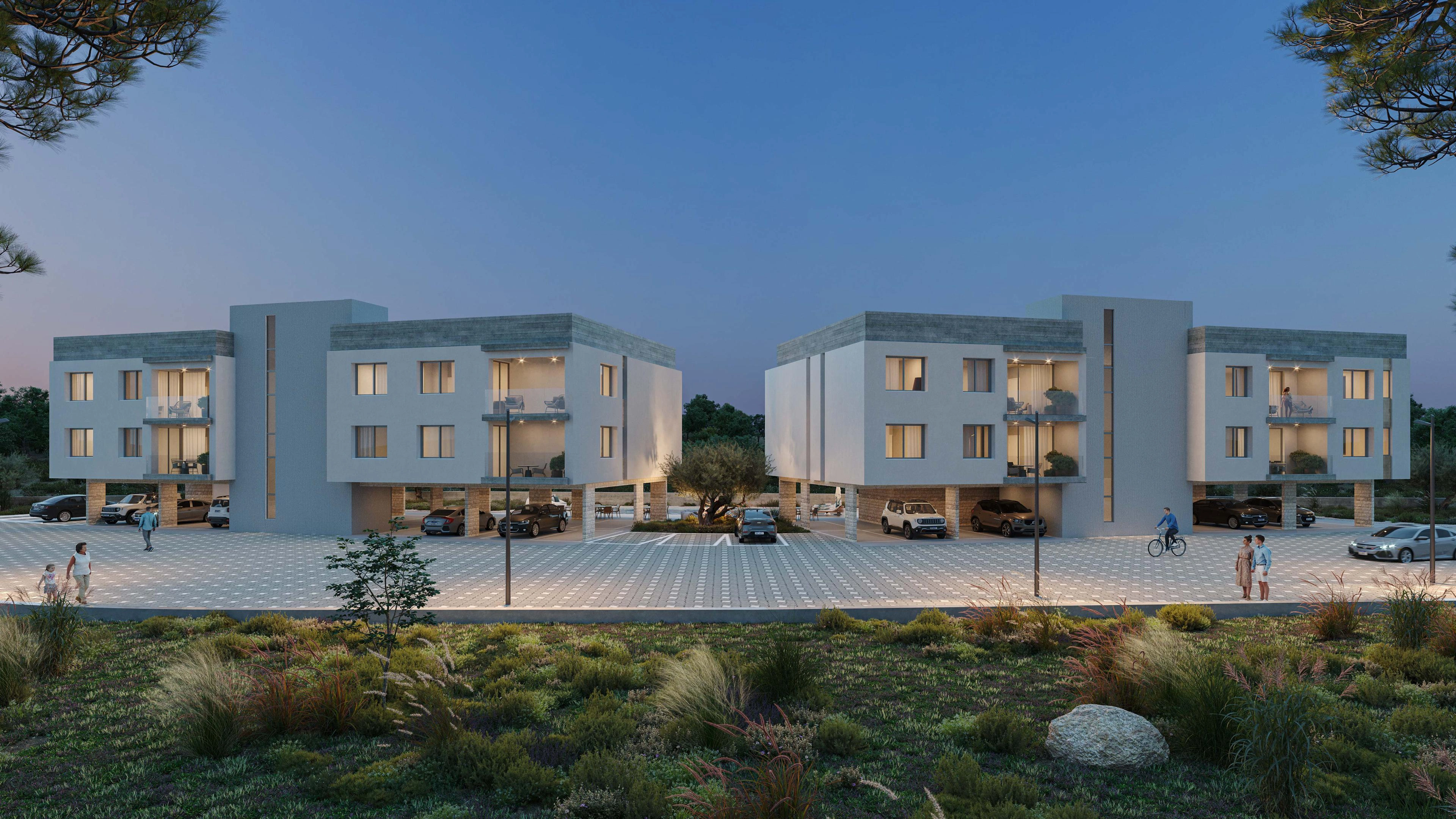 Apartments in a modern residential complex in Paphos, Cyprus