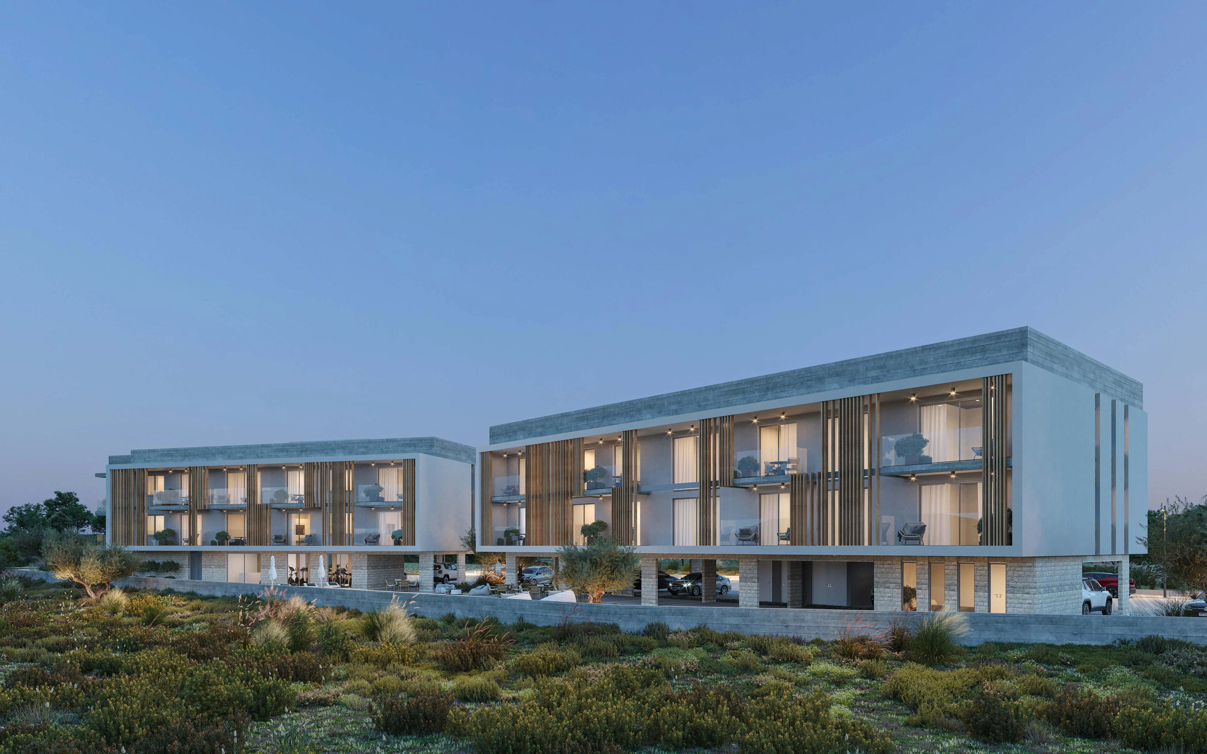 Apartments in a modern residential complex in Paphos, Cyprus