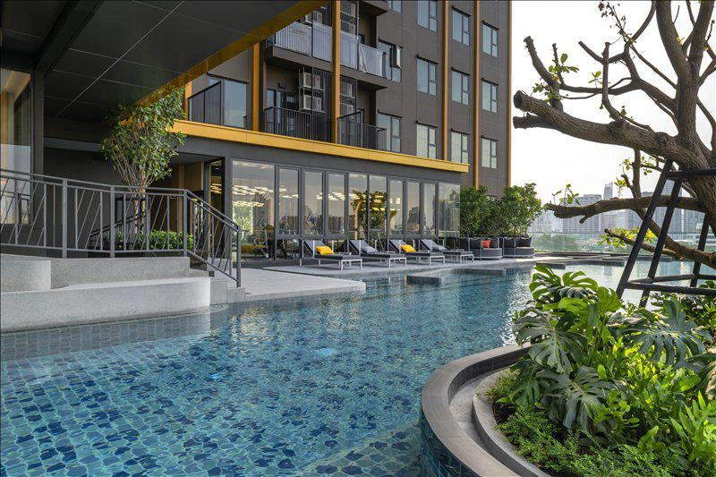Apartments in a residential complex in Thonglor, Bangkok, Thailand