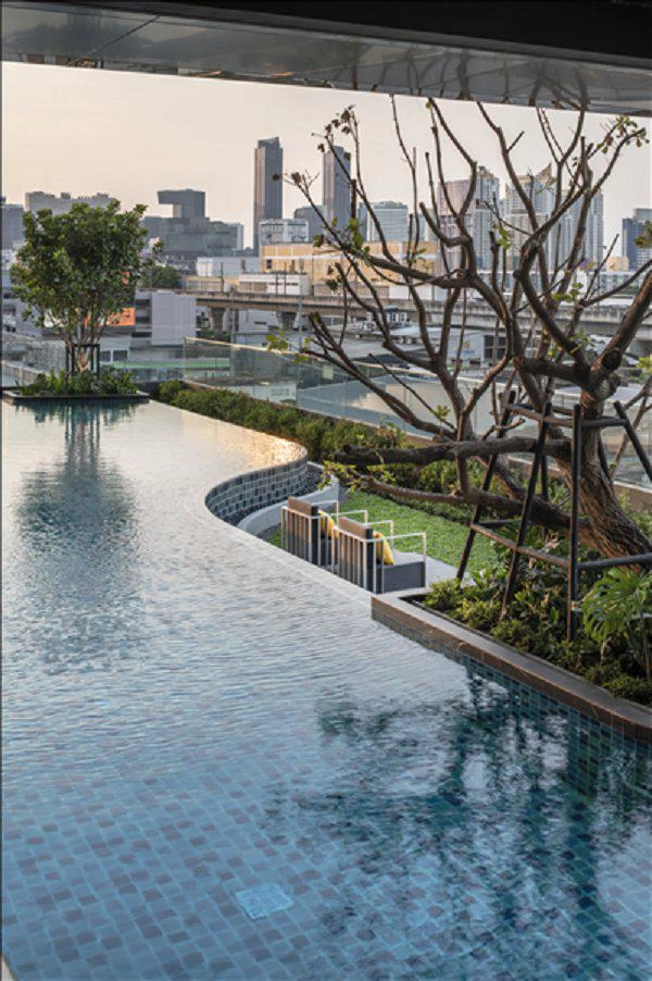 Apartments in a residential complex in Thonglor, Bangkok, Thailand