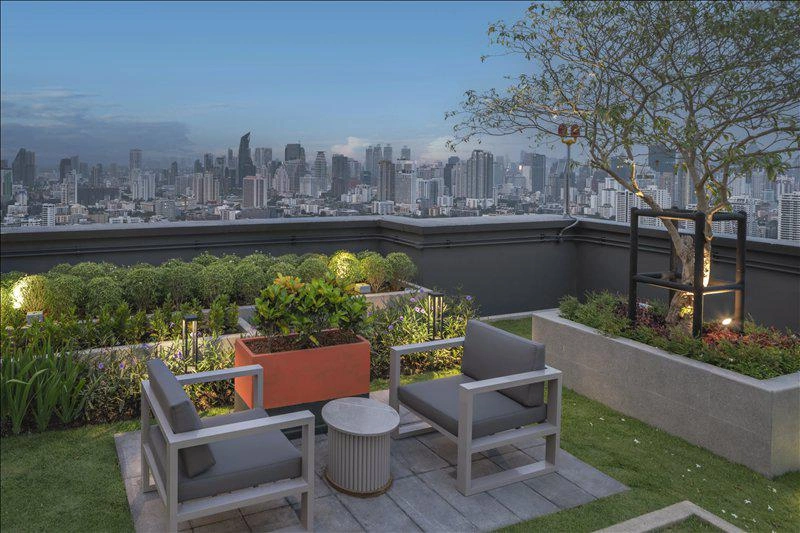 Apartments in a residential complex in Thonglor, Bangkok, Thailand