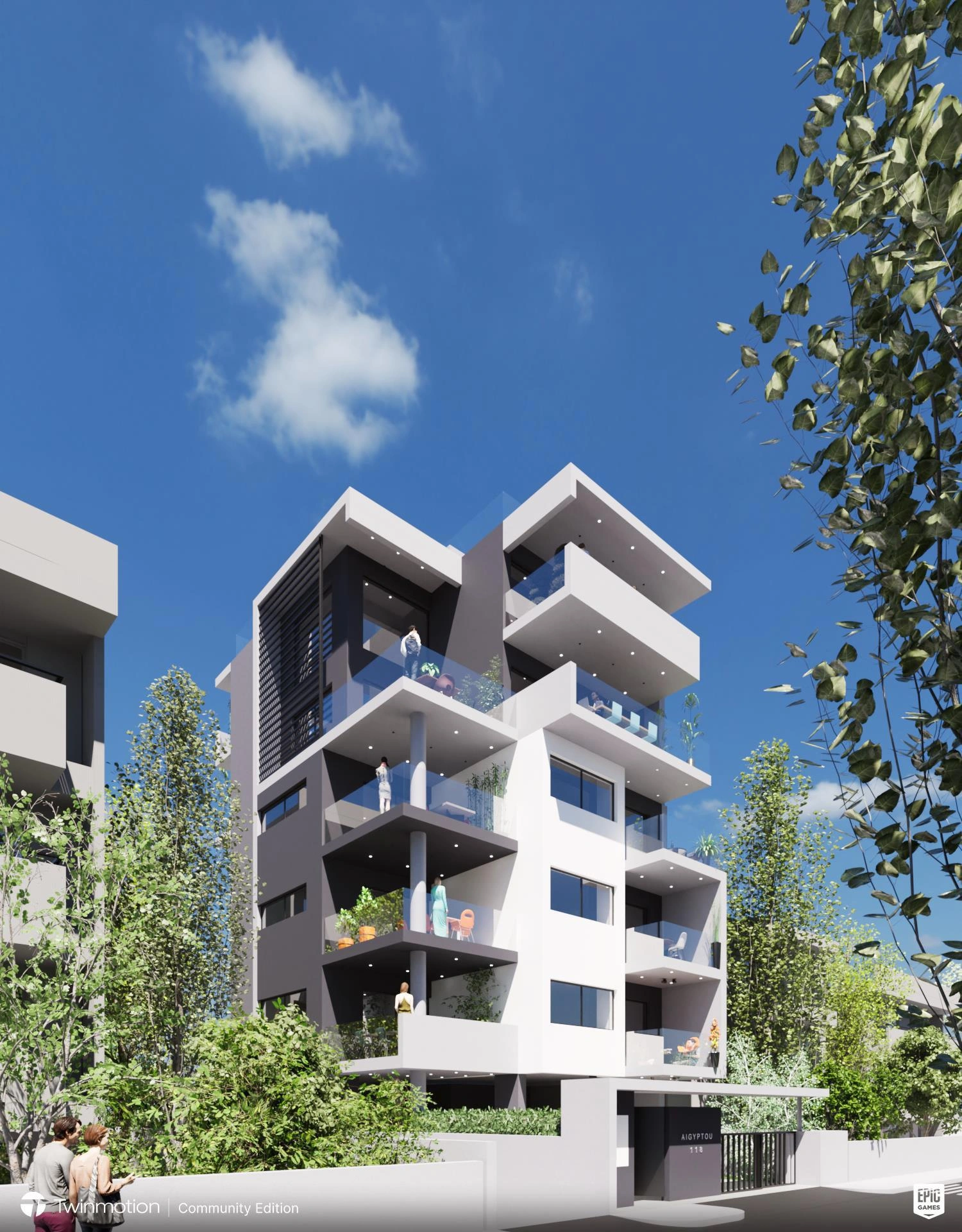 Duplex in a modern residential complex in Attica, Greece