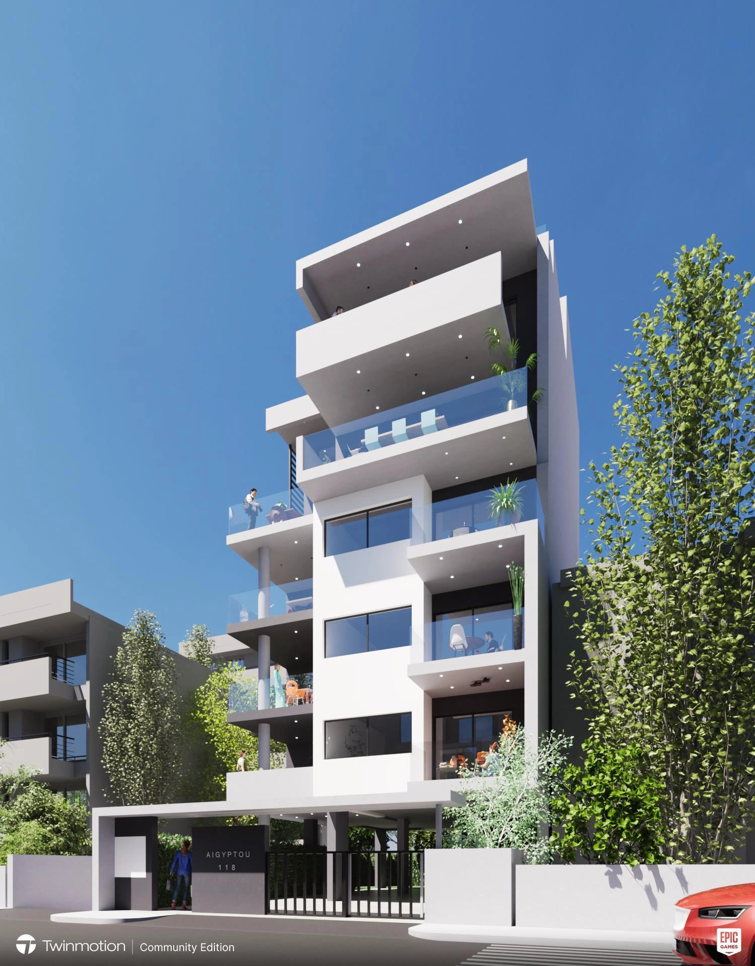 Duplex in a modern residential complex in Attica, Greece