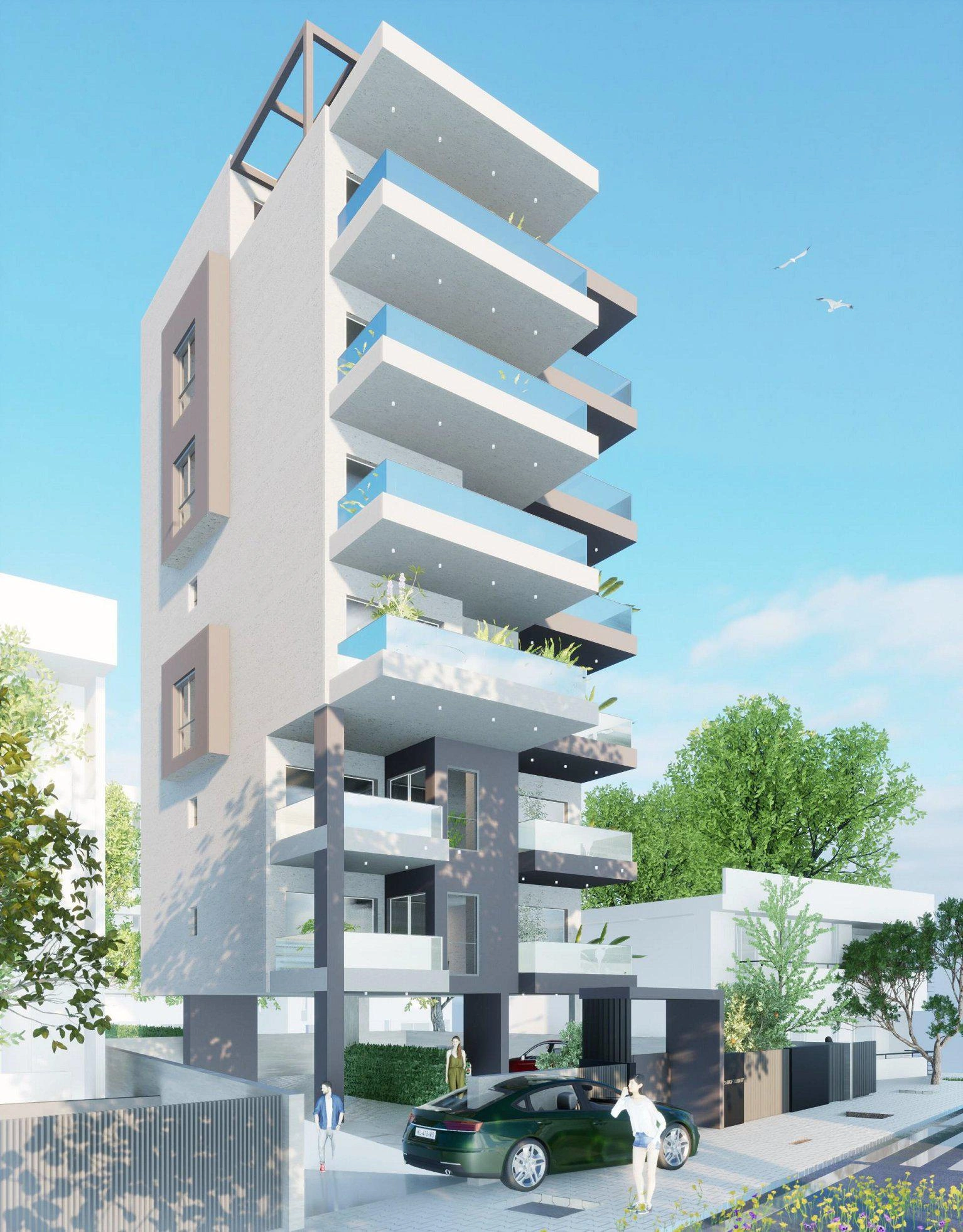 Apartments in a new residential complex in Attica, Greece