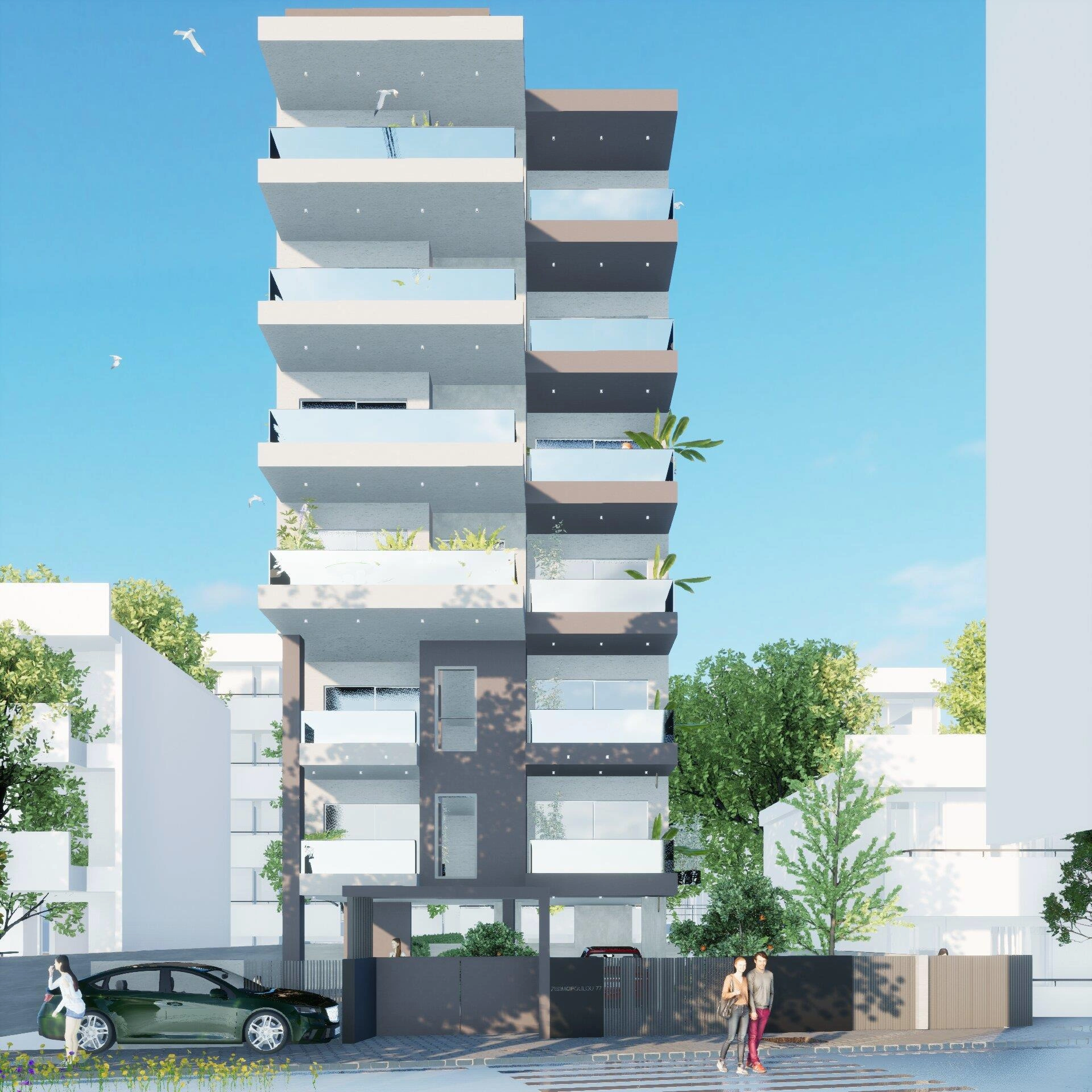 Apartments in a new residential complex in Attica, Greece