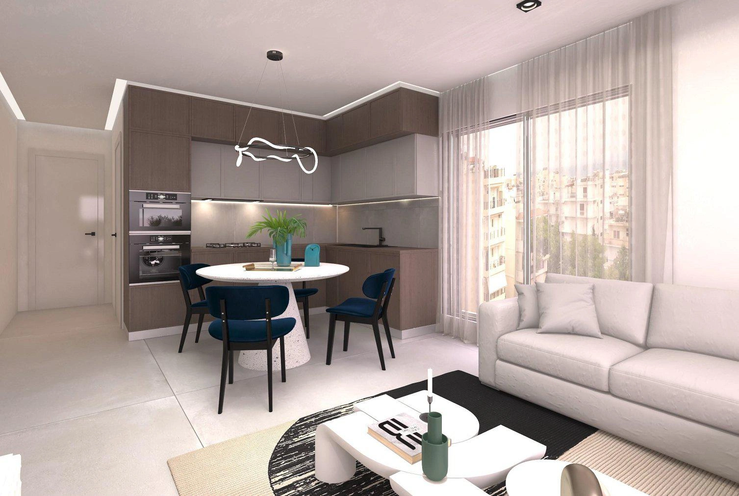 Apartments in a new residential complex in Attica, Greece