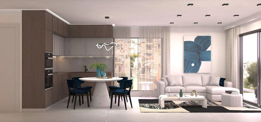 Apartments in a new residential complex in Attica, Greece