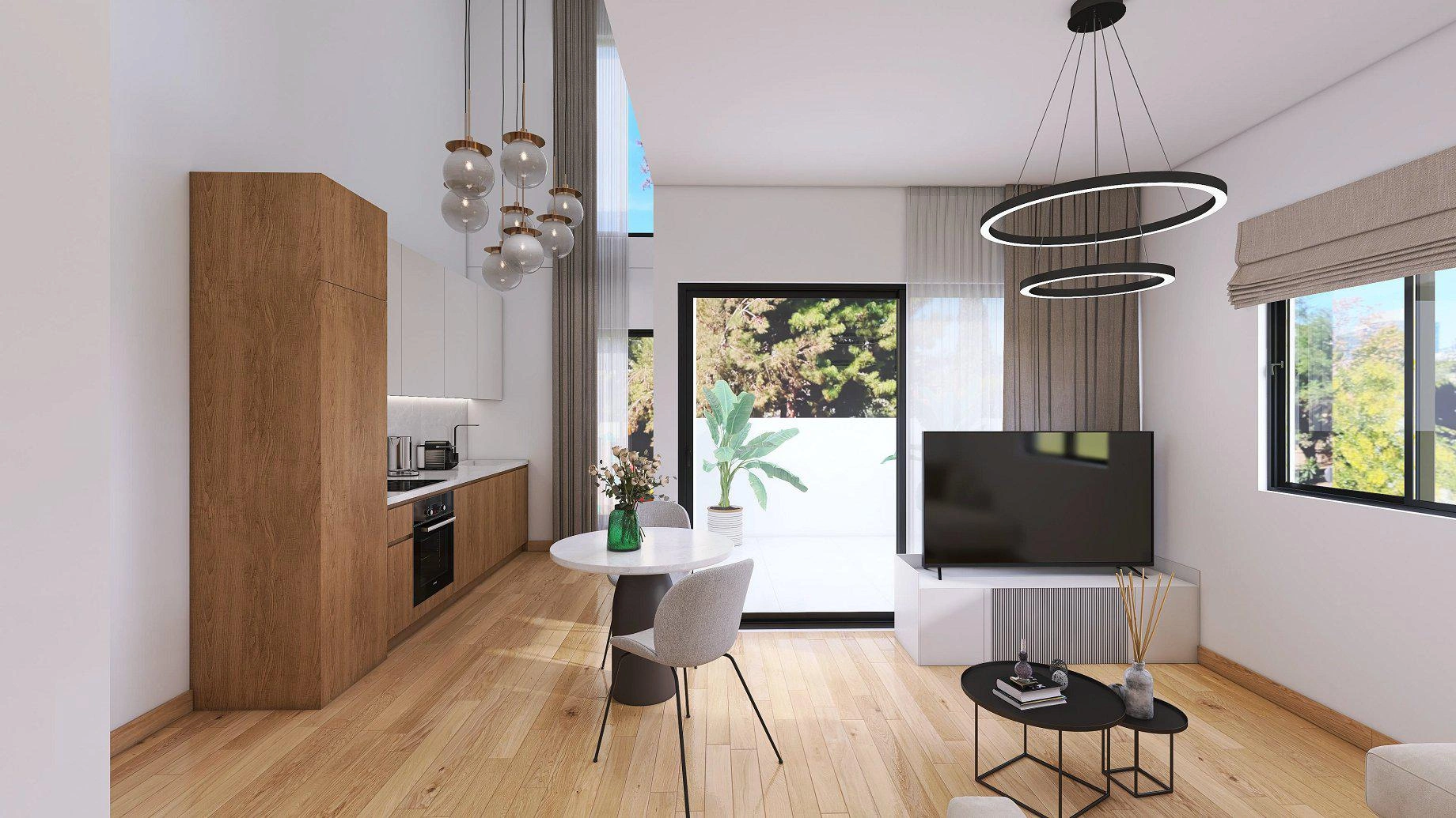 Apartments in a new residential complex in Attica, Greece