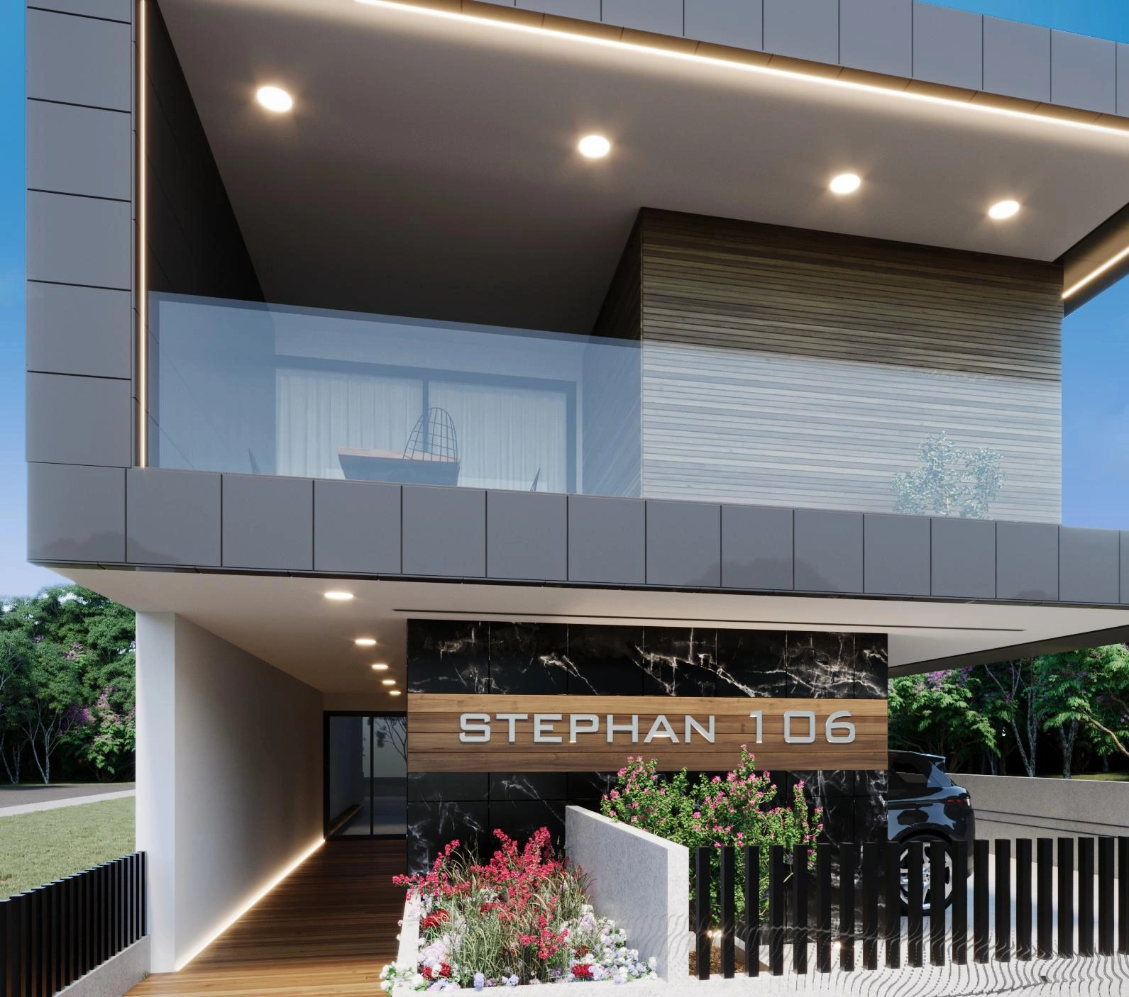 लार्नाका, साइप्रस में कम-ऊँचाई वाले आवासीय परिसर के अपार्टमेंट