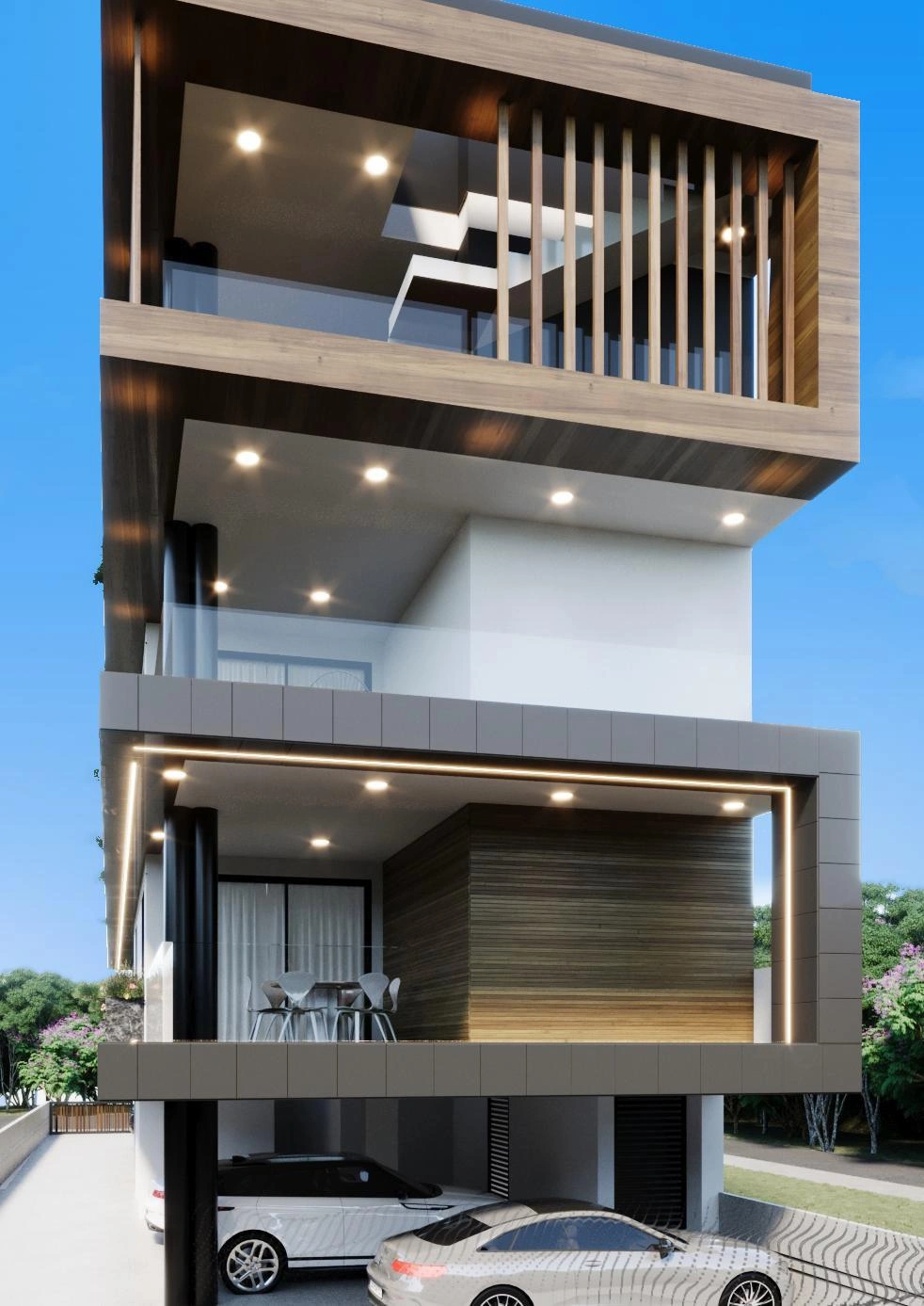 लार्नाका, साइप्रस में कम-ऊँचाई वाले आवासीय परिसर के अपार्टमेंट