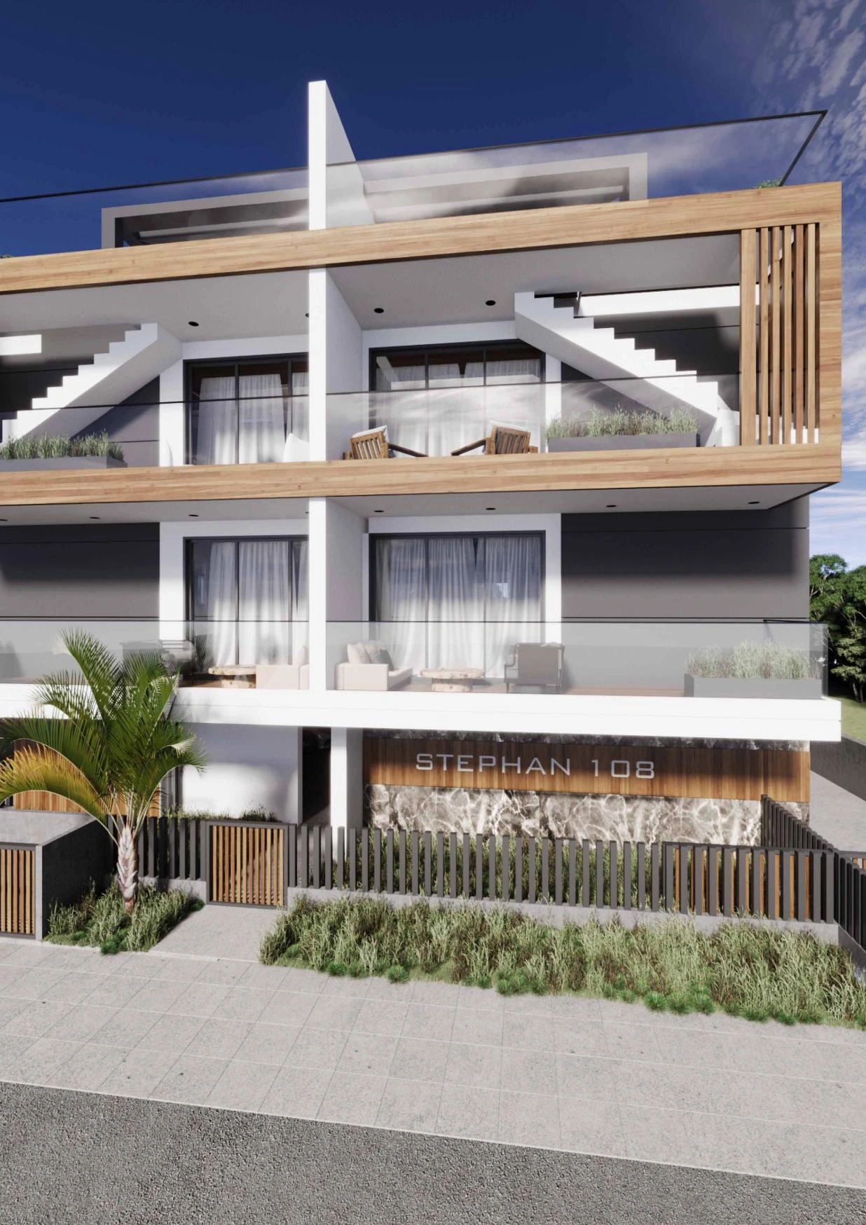 Apartments in a modern residential complex in Larnaca, Cyprus