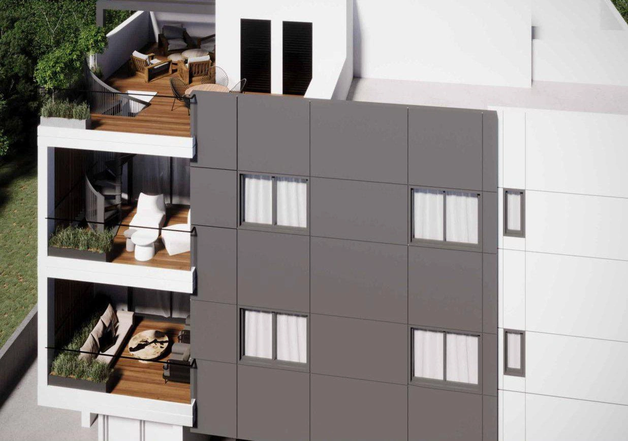 Apartments in a modern residential complex in Larnaca, Cyprus