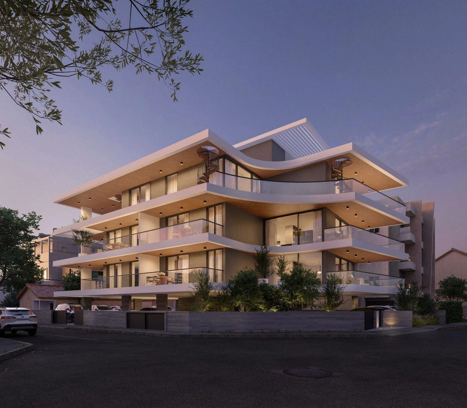 Apartments in a modern residential complex in Paphos, Cyprus