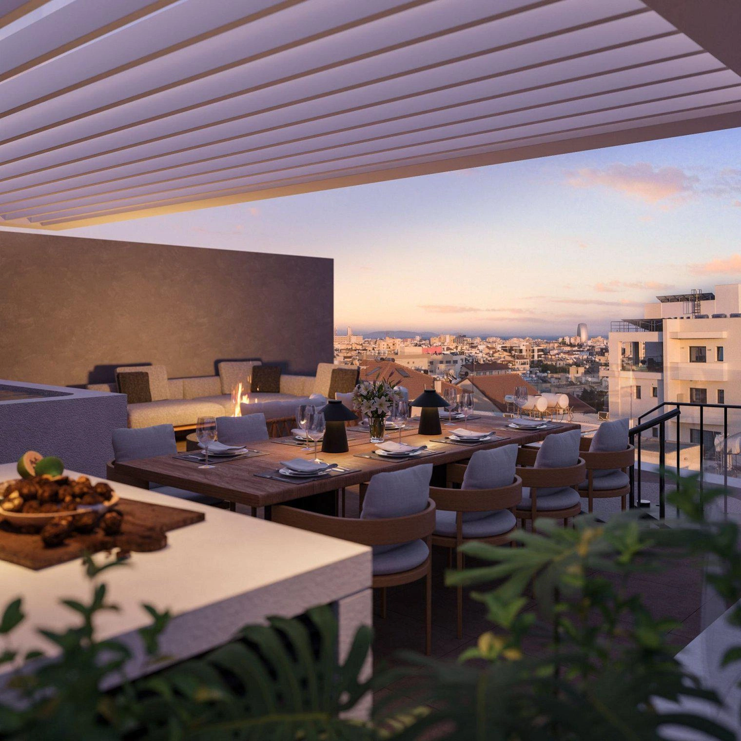 Apartments in a modern residential complex in Paphos, Cyprus