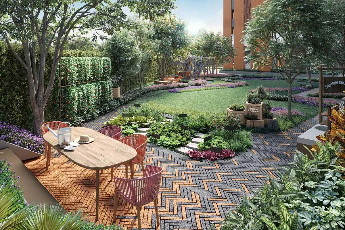 बैंकॉक, थाईलैंड में BTS Khlong San के पास स्थित आवासीय परिसर के अपार्टमेंट