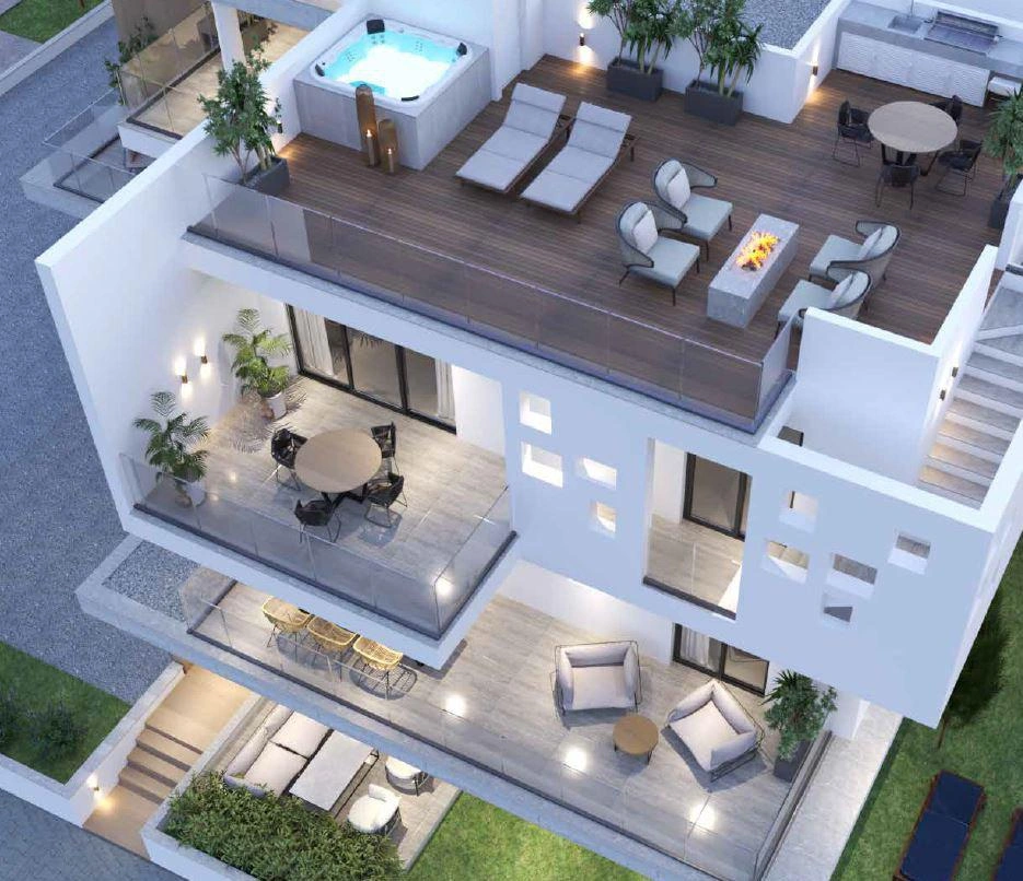 آپارتمان در مجتمع مسکونی کمارتفاع در لارناکا، قبرس