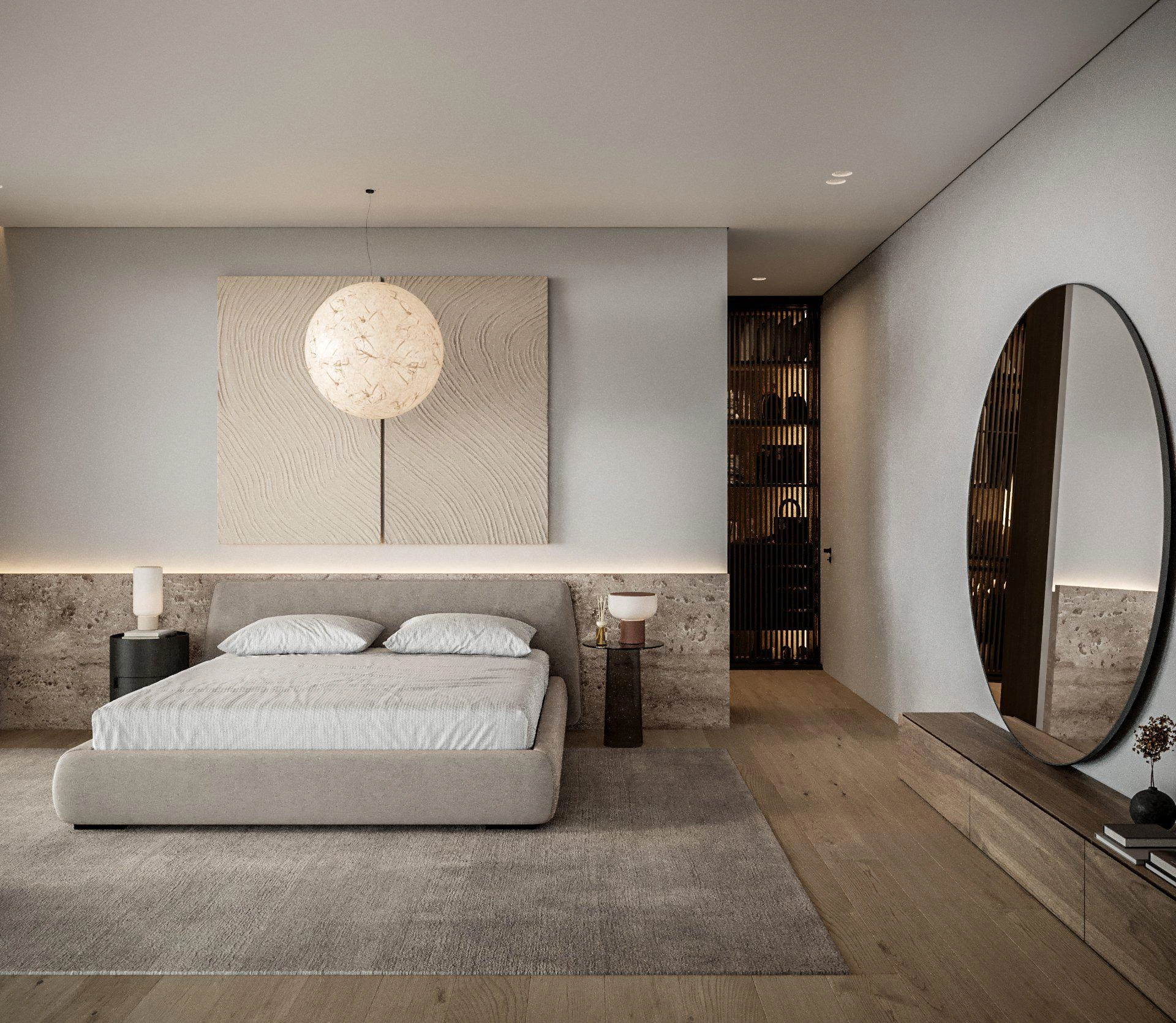 キプロス・パフォスのモダンな住宅複合施設内のヴィラ