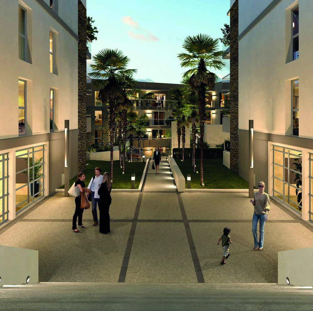 位于法国普罗旺斯-阿尔卑斯-蓝色海岸的现代住宅小区公寓