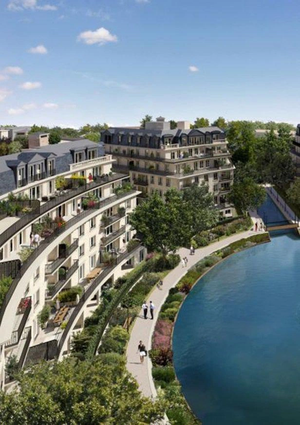 Appartements dans un complexe résidentiel en Île-de-France, France