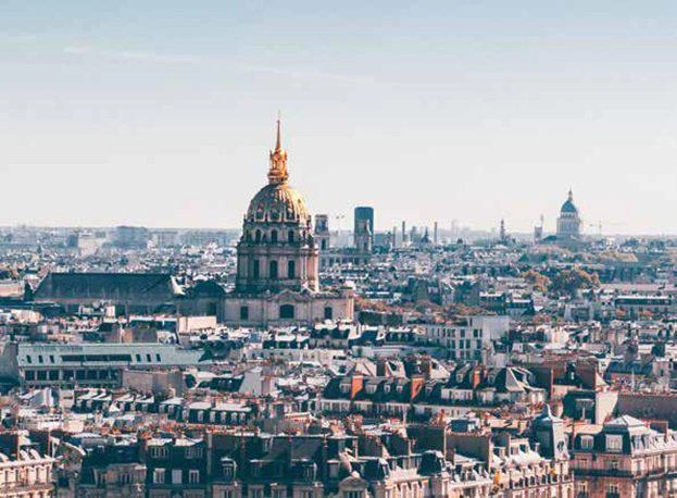 Apartments in a modern residential complex in Paris, France