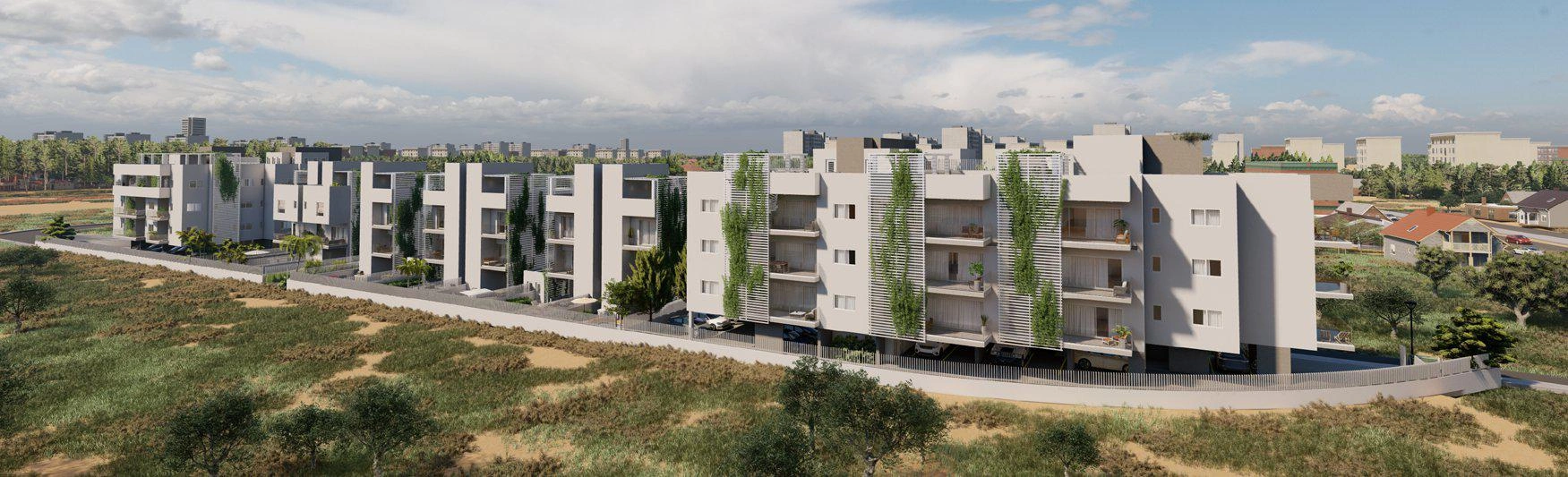 Apartments in a modern residential complex in Larnaca, Cyprus