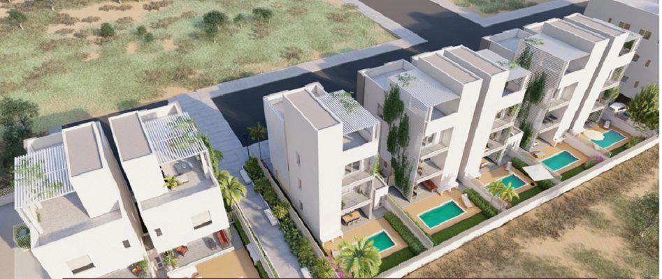 Apartments in a modern residential complex in Larnaca, Cyprus