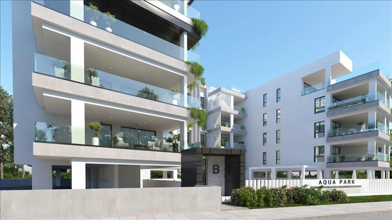 Apartments in a modern residential complex in Larnaca, Cyprus