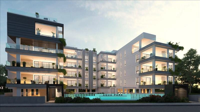 Apartments in a modern residential complex in Larnaca, Cyprus