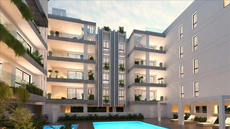 Apartments in a modern residential complex in Larnaca, Cyprus