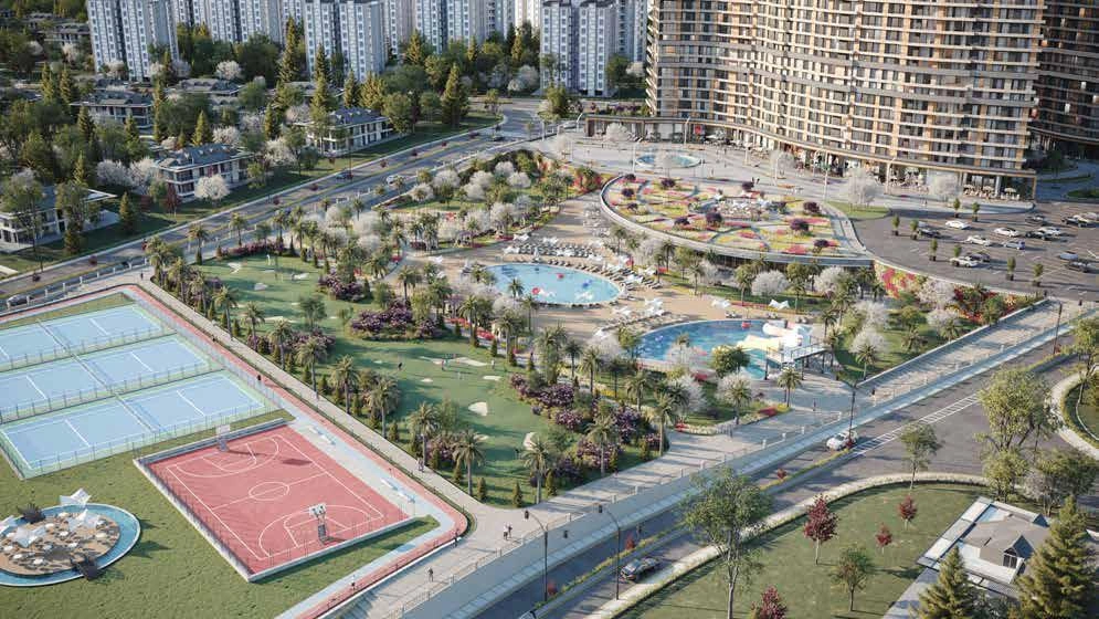 Apartamentos em um complexo residencial em Istambul, Turquia