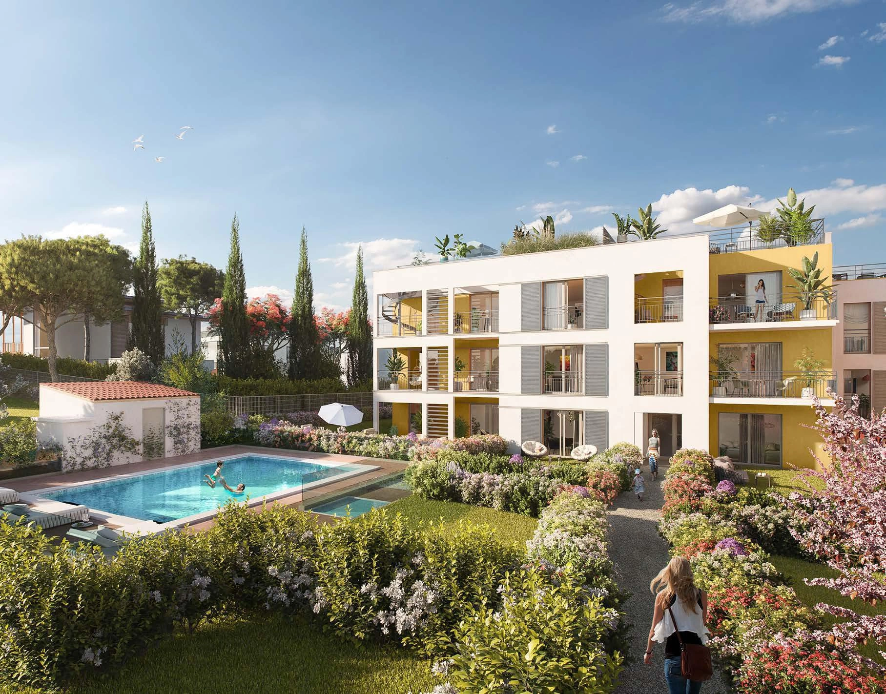 Apartments in a modern residential complex in Provence-Alpes-Cote d'Azur, France