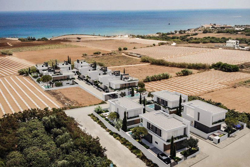 Villas in a modern residential complex in Famagusta, Cyprus