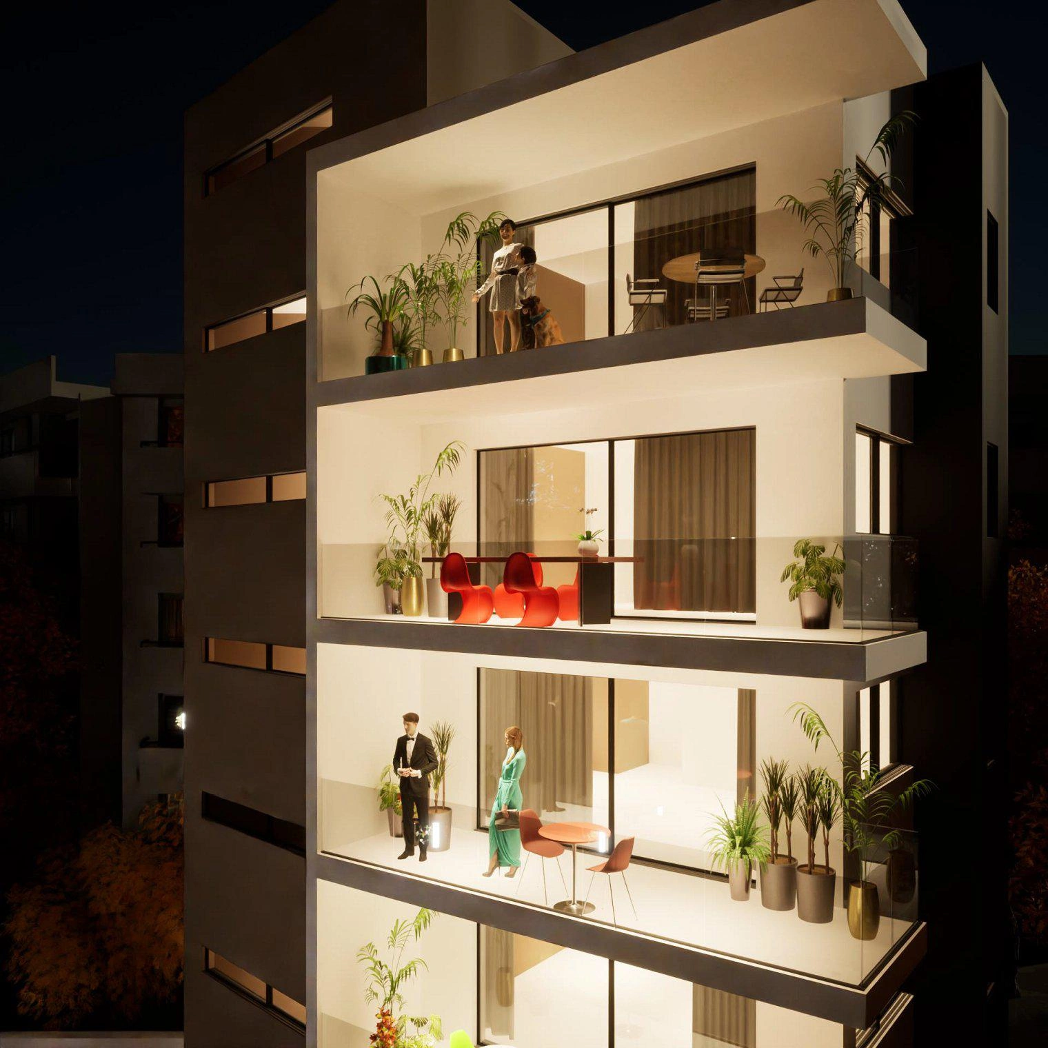 شقق في مجمع سكني حديث في أتيكا، اليونان