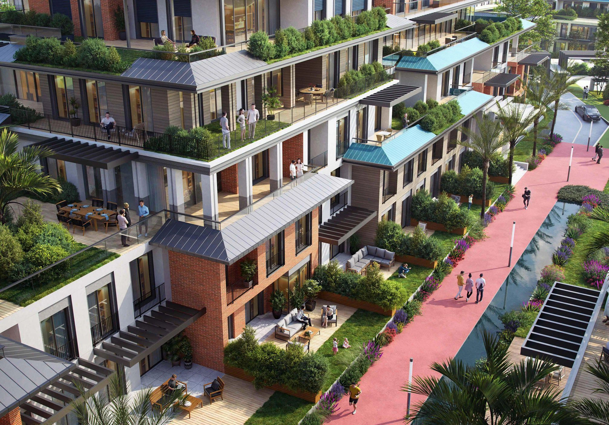 土耳其,伊斯坦布尔,图兹拉的住宅综合体公寓