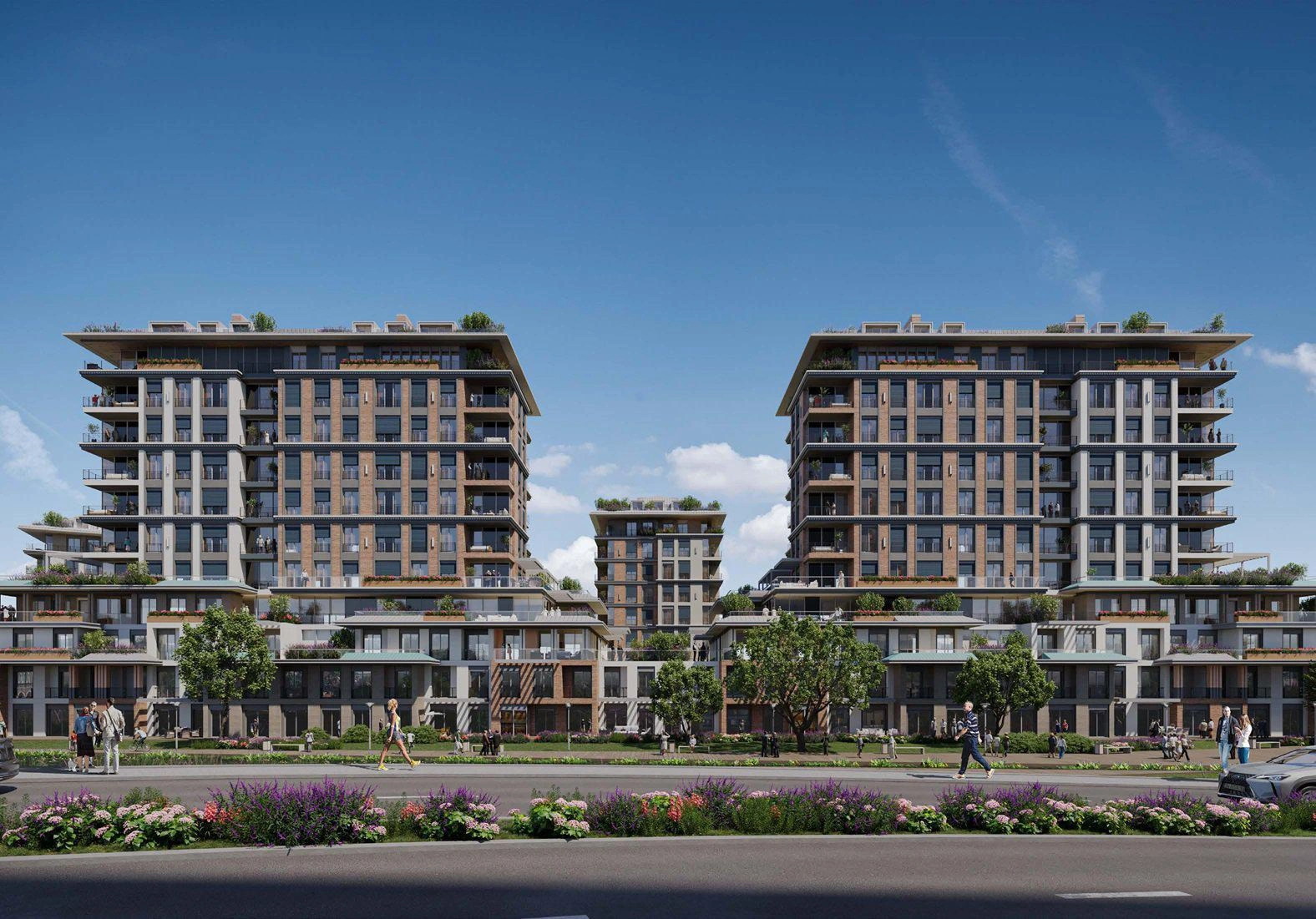 土耳其,伊斯坦布尔,图兹拉的住宅综合体公寓