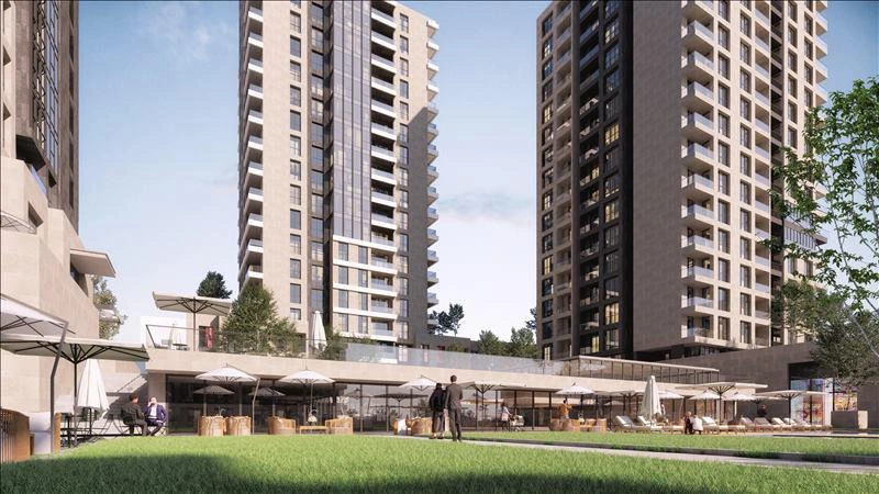 Apartments in a new residence in Istanbul, Turkiye