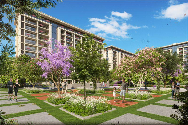 位于土耳其伊斯坦布尔的现代住宅小区公寓