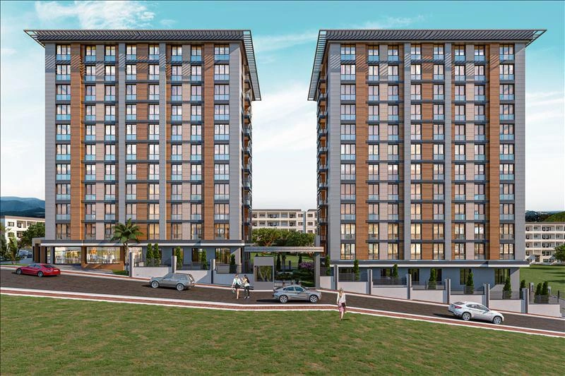 Apartments in a modern residential complex in Istanbul, Turkiye