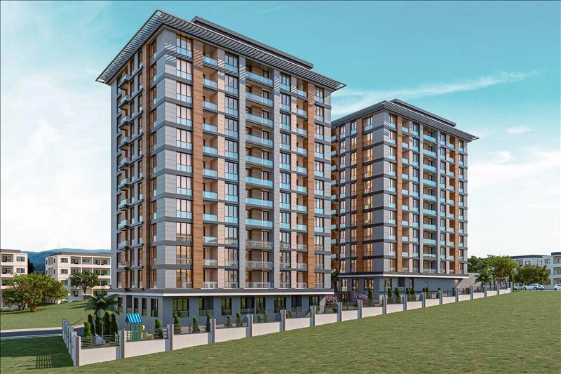 Apartments in a modern residential complex in Istanbul, Turkiye