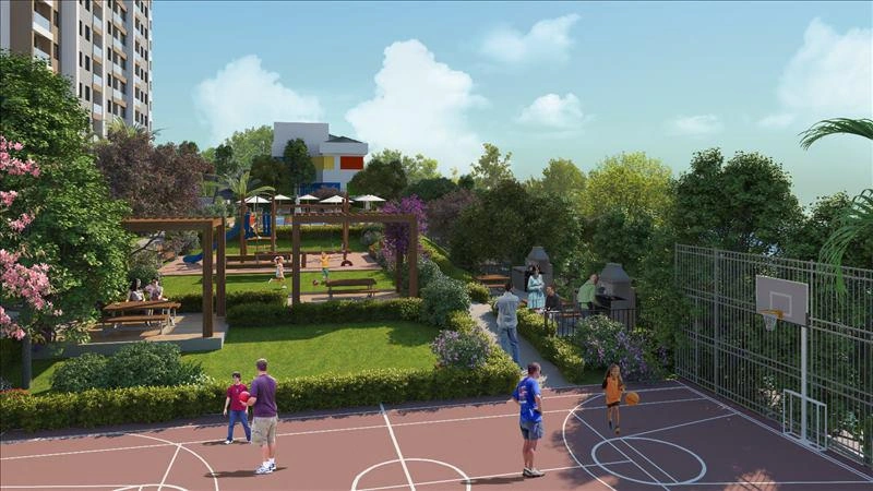 Apartments in a modern residential complex near the sea in Istanbul, Turkiye