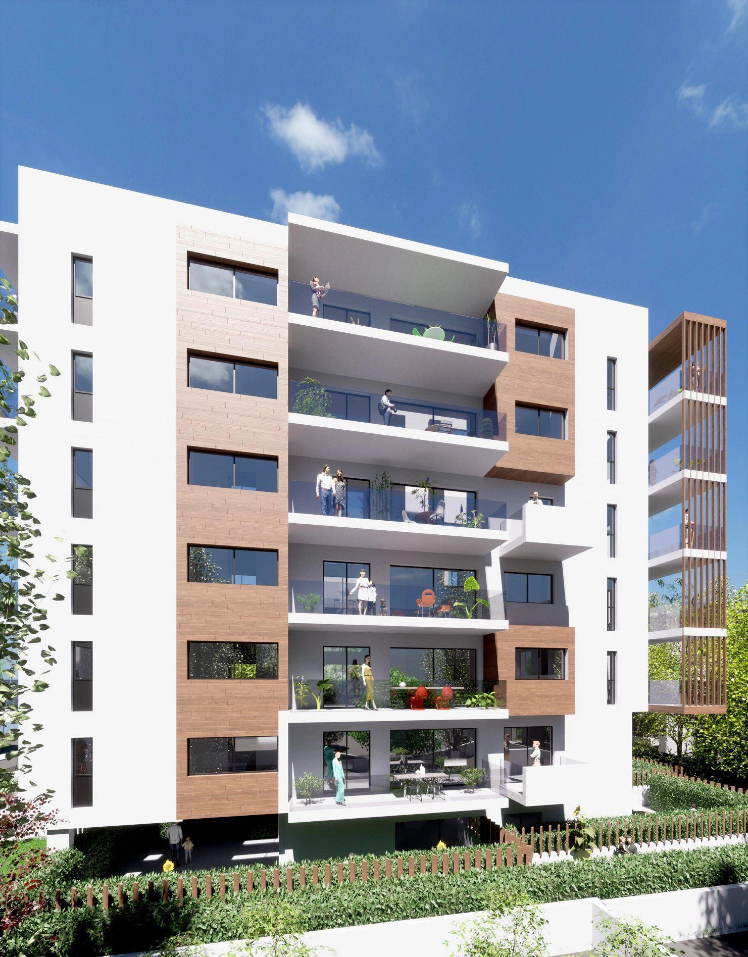 एटिका, ग्रीस के एक आवासीय परिसर में अपार्टमेंट्स