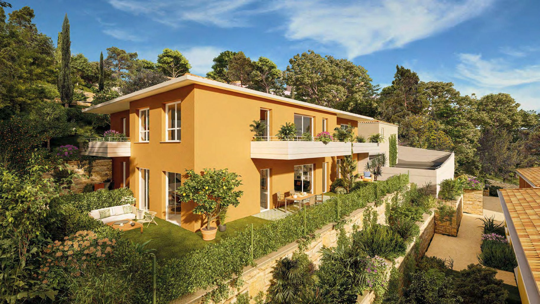 Apartments in a modern residential complex in Provence-Alpes-Cote d'Azur, France
