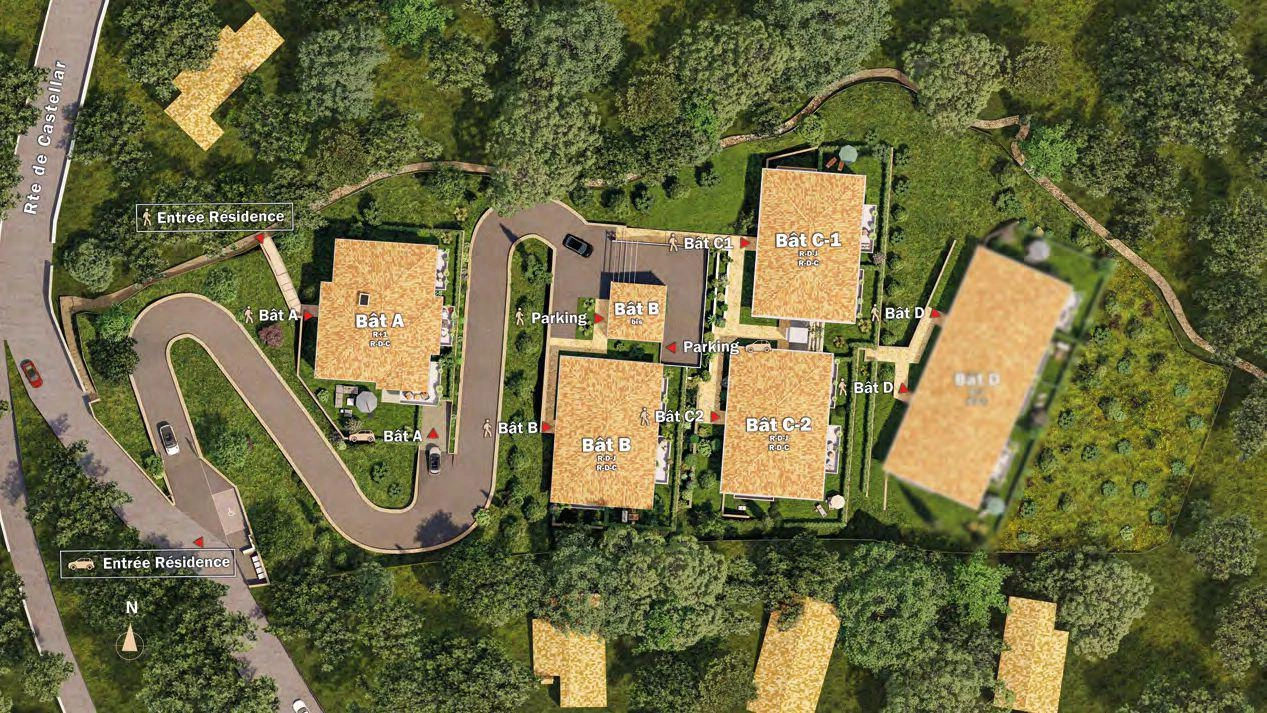 Apartments in a modern residential complex in Provence-Alpes-Cote d'Azur, France